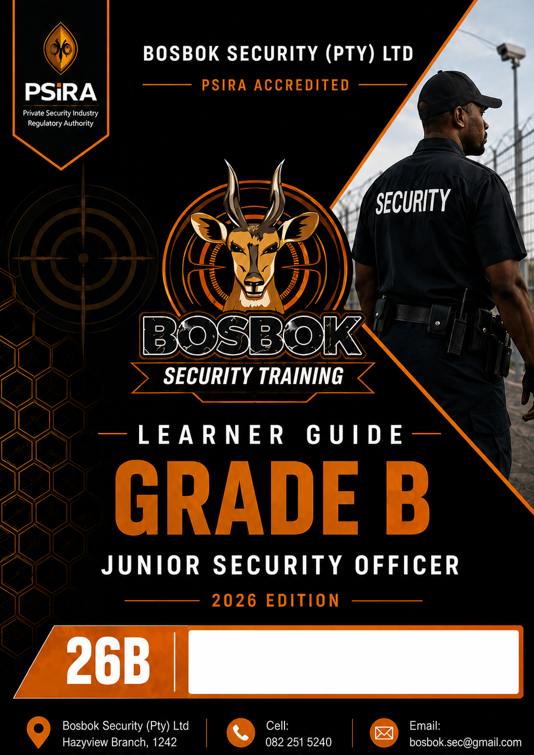 Grade B learner guide front page