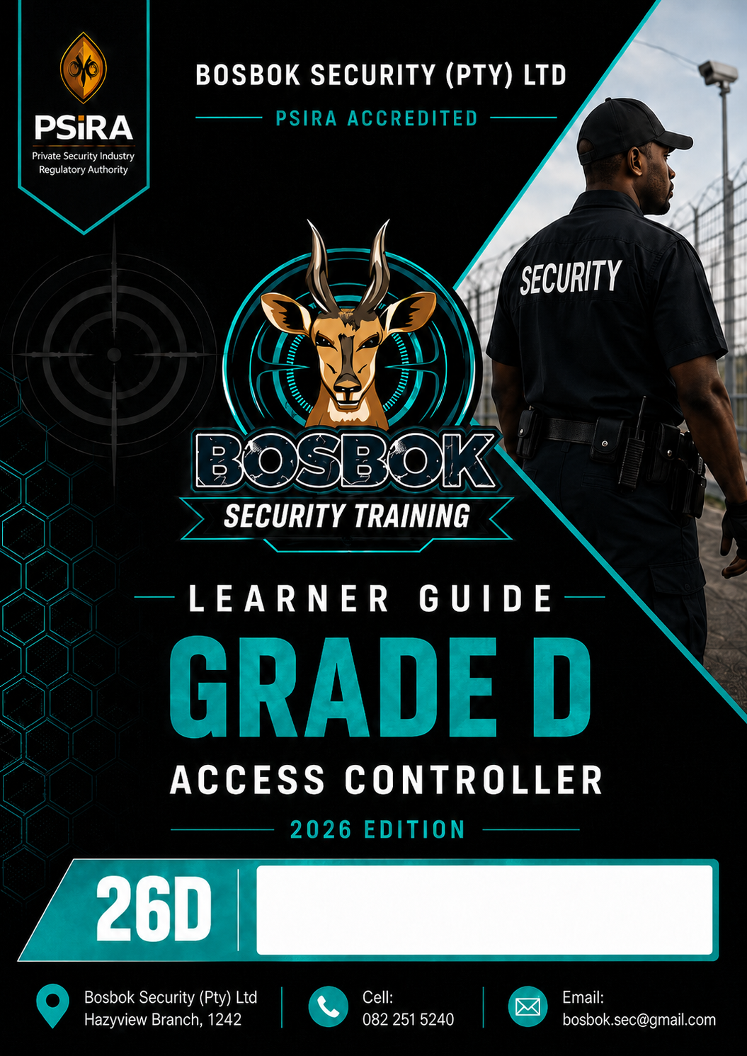 Grade D learner guide front page
