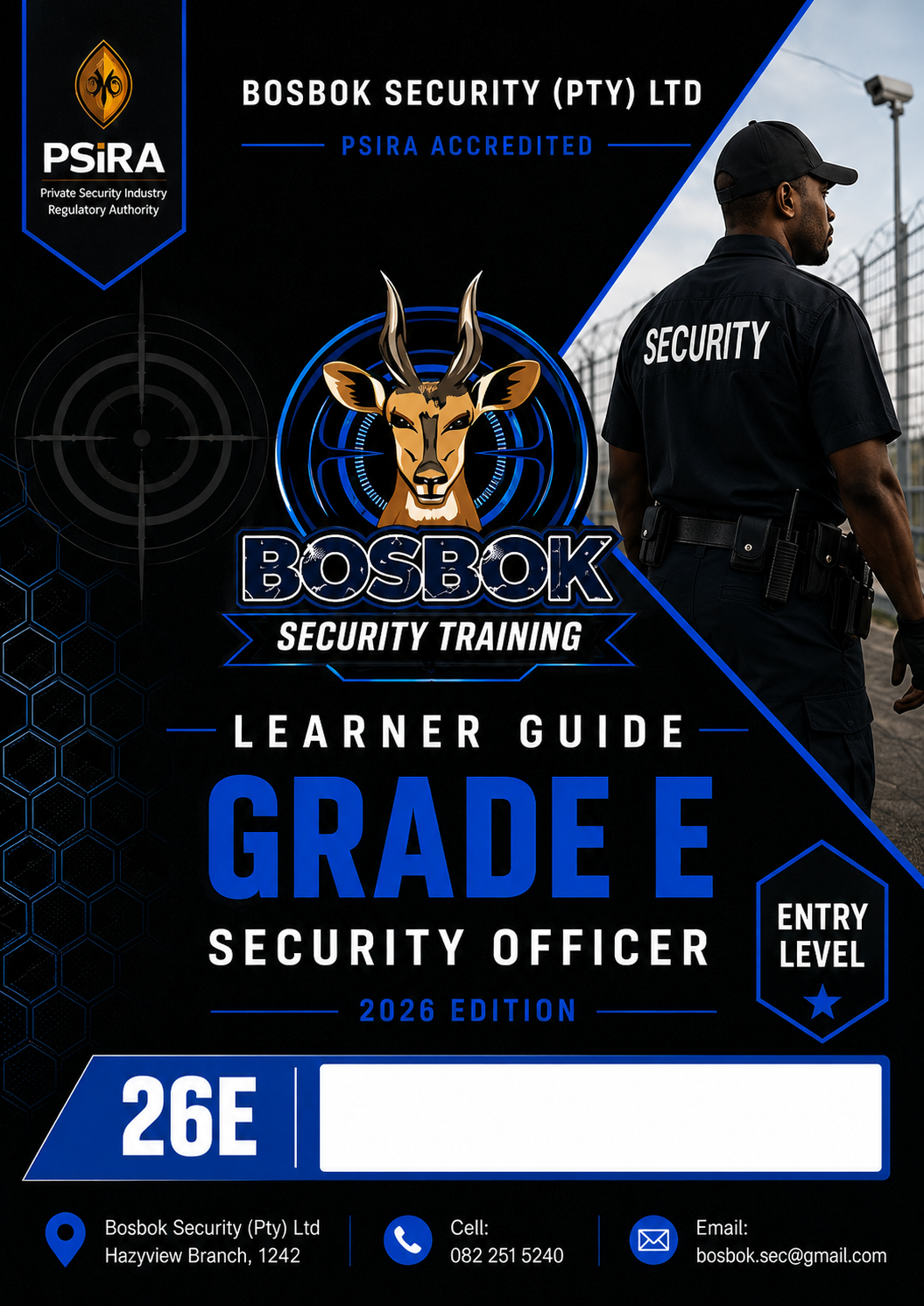 Grade E learner guide front page